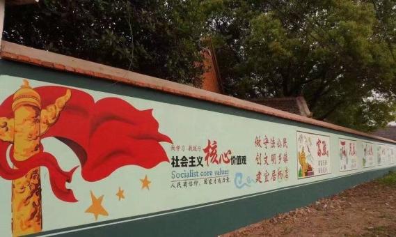 丽江墙体广告之彩绘