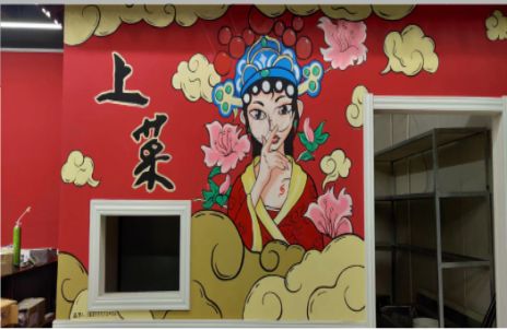 丽江墙体彩绘的发展和应用